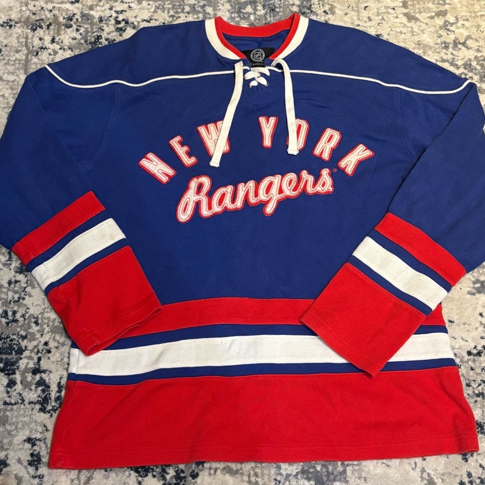 New York Rangers NHL Jersey Hoodie Size 2XL by GIII Sports by Carl Banks